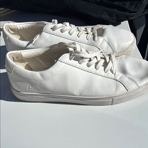 White Slip-On Loafers with Textured Canvas